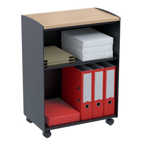 Mobil vogn med rum - 2 rum - Paperflow Mobil vogn med rum - 2 rum - Paperflow